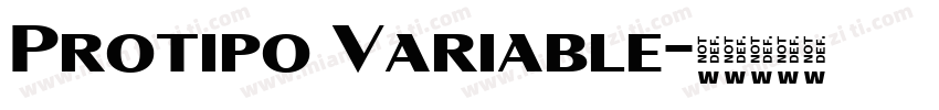 Protipo Variable字体转换